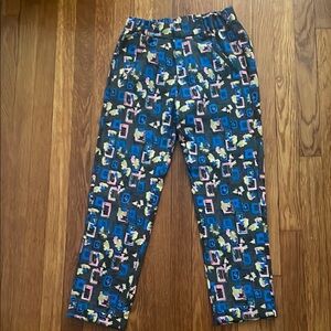 Colorful Geometric women ankle Pants